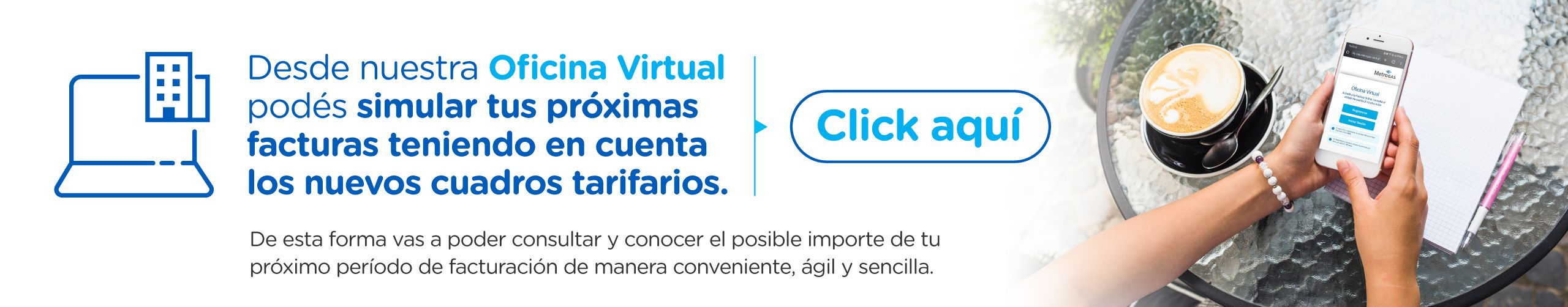 Simulador de facturas Oficina Virtual MetroGAS